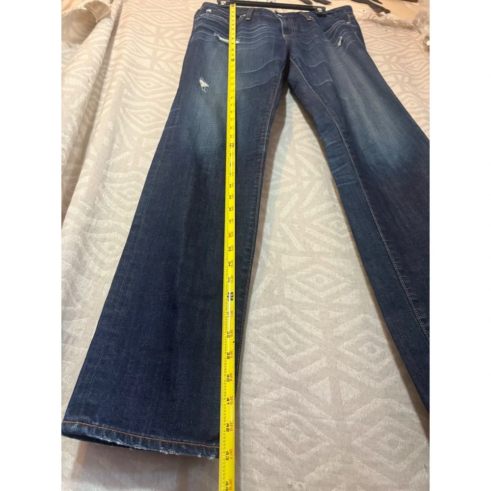 AG Adriano Goldschmied‎ Premiere Jeans Distressed Blue Denim Size 30R